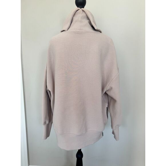 Varley Women’s Milton Oversized Side-Zip Collared Hoodie | Pale Pink | Small - Picture 3 of 6